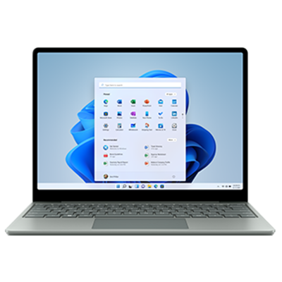 微软Surface Laptop Go2 i5 8G 128G 仙茶绿 商务办公轻薄本 笔记本电脑 12.4英寸全面屏触控屏幕