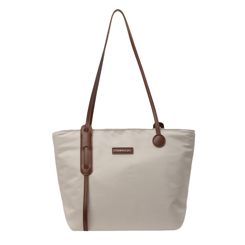 休闲大容量通勤包包女2024新款百搭帆布包百搭单肩包简约托特包