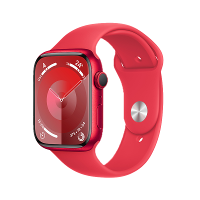 MWYN3CH/B Apple Watch S10 蜂窝 46 毫米玫瑰金色铝金属表壳 淡桃粉色运动型表带-M/L