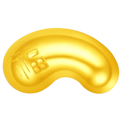 周大福 金豆子 福字 小福豆 实心黄金投资金(约:1g计价)IF1689 金Au999.9 约1g