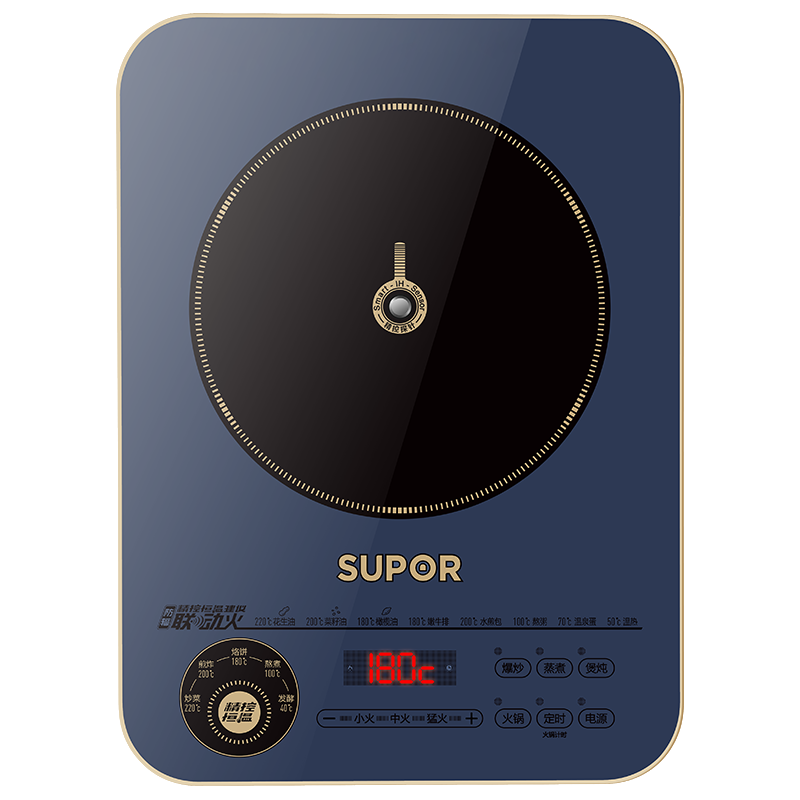 苏泊尔 (SUPOR) 电磁炉家用智能电磁灶火锅炉精控恒温2200W大火力持续加热C22-ID31