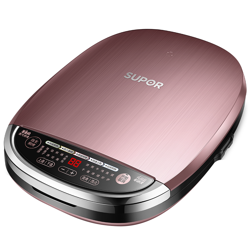 苏泊尔(SUPOR)电饼铛多功能家用智能双面加热上下烤盘可拆洗隐形把手升降烤盘煎烤机烙饼机JD32RQ02