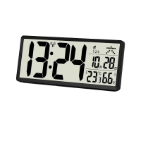 TIMESS日历钟表电子挂钟客厅家用万年历电波时钟挂墙智能闹钟