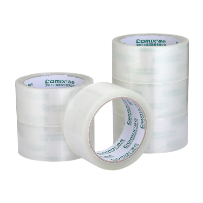 齐心 JP4506-6 封箱胶带45mm*60y*45um(6卷/筒) 透明