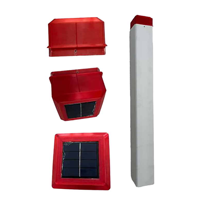 庆铭锐标志方位警示灯(带立柱)QMR-001红色 150*150*1200mm