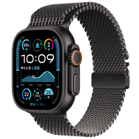 MXDU3CH/B Apple Watch Ultra 2 蜂窝 49 毫米黑色钛金属表壳 黑色钛金属米兰尼斯表带 - M