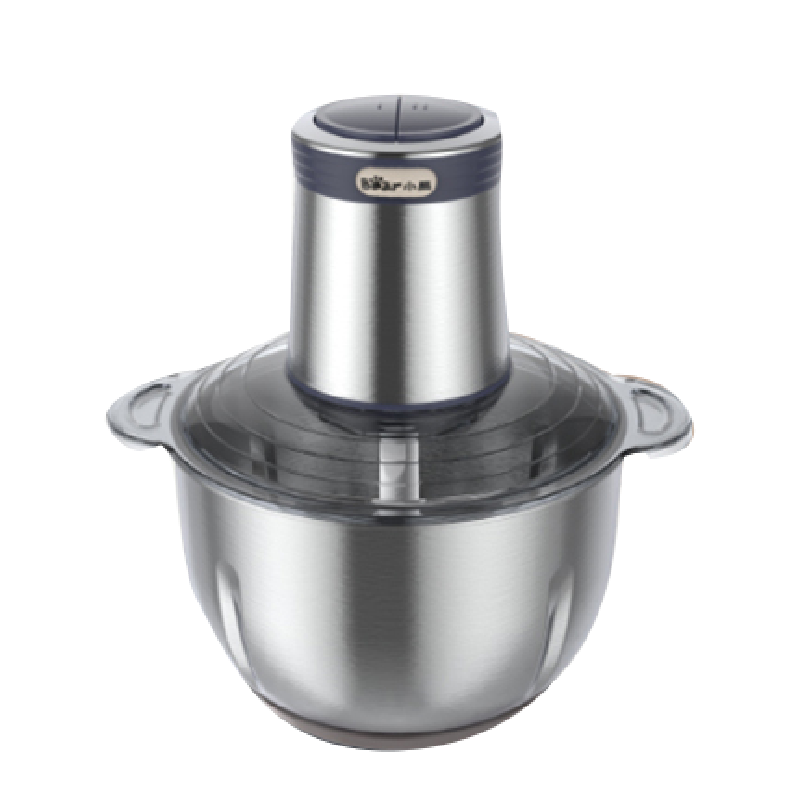 小熊(bear) QSJ-C04Q1绞肉机家用电动双杯双刀切肉机不锈钢蒜泥器切菜绞馅机切碎机 2L+3L双杯双刀 单台