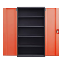 鑫升顺重型工具柜加厚物件工具储物柜工厂铁皮柜汽修厂零件收纳柜橘色五层