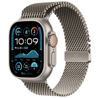 MXDJ3CH/B Apple Watch Ultra 2 蜂窝 49 毫米原色钛金属表壳 原色钛金属米兰尼斯表带-M