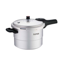 苏泊尔高压锅22cm好帮手铝合金压力锅6L带蒸格YL229H2