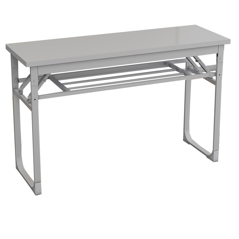 绵冠(MIANGUAN)折叠桌可移动拼接双人带轮子培训桌1400*500*750m(2张起拍)