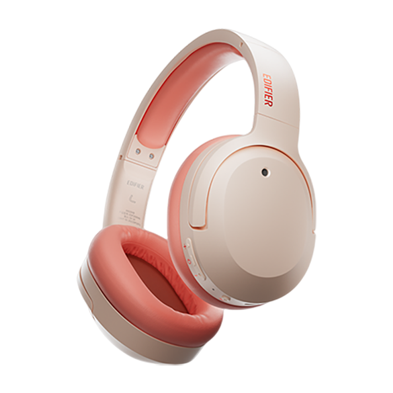 EDIFIER/漫步者W820NB双金标耳机头戴式无线蓝牙主动降噪运动音乐无线高清强降噪好音质 活力橙