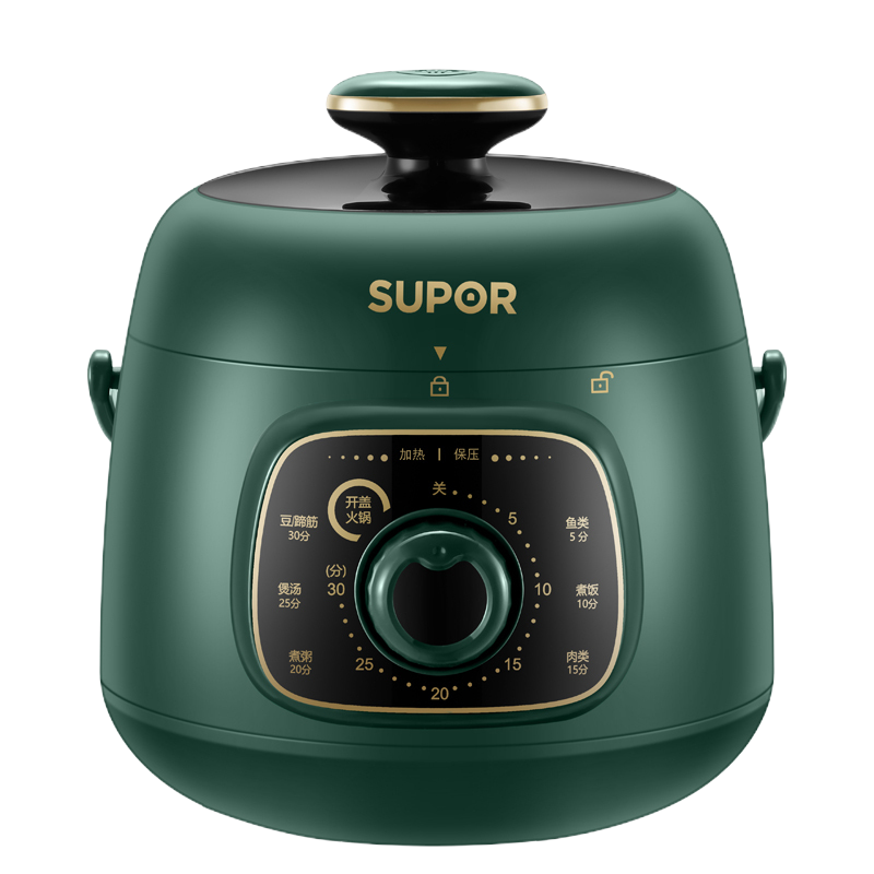 苏泊尔(SUPOR)电压力锅 1.8L智能迷你电压力锅 一键旋钮控制 7大功能菜单 快火慢炖 SY-18YA9061