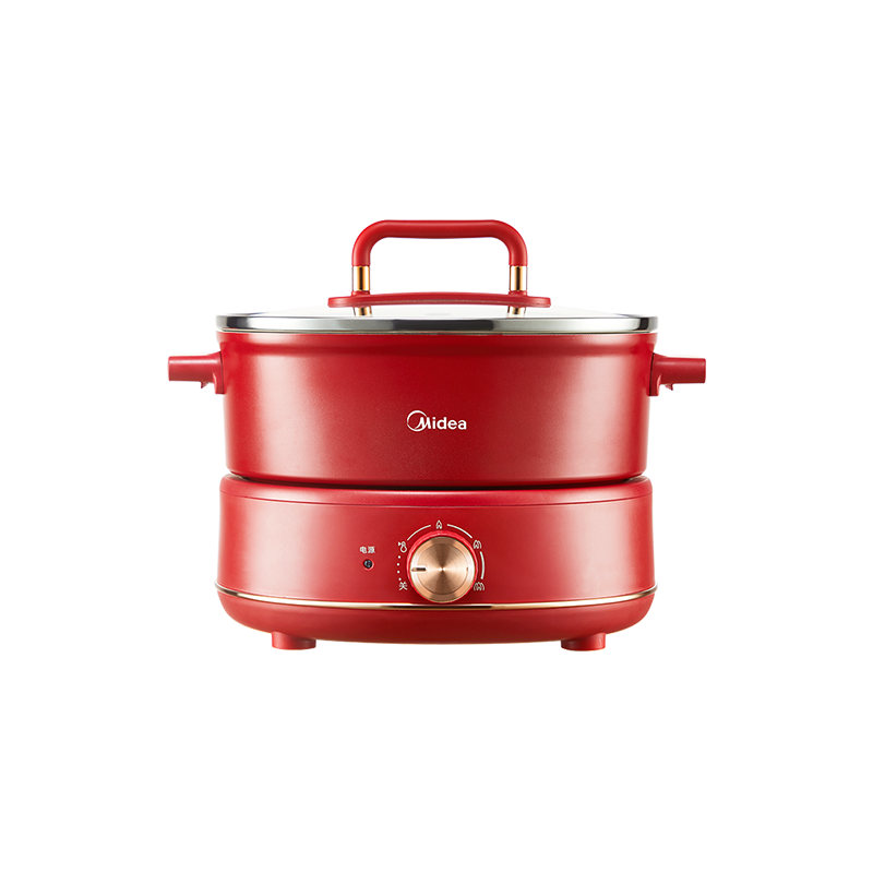 美的小型火锅家用电煮锅电蒸锅大容量多功能锅四季电炖锅