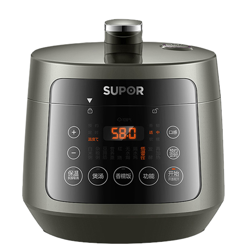 苏泊尔(SUPOR)电压力锅家用迷你高压锅球釜双胆电饭锅无水焗低温烹饪 SY-30FC8058QS 双内胆3升电压力锅