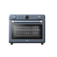 美的(Midea)石墨烯免预热 顶部热风风炉家用智能空气炸电烤箱 35L搪瓷内胆 PT3520W-G 初见P30系列