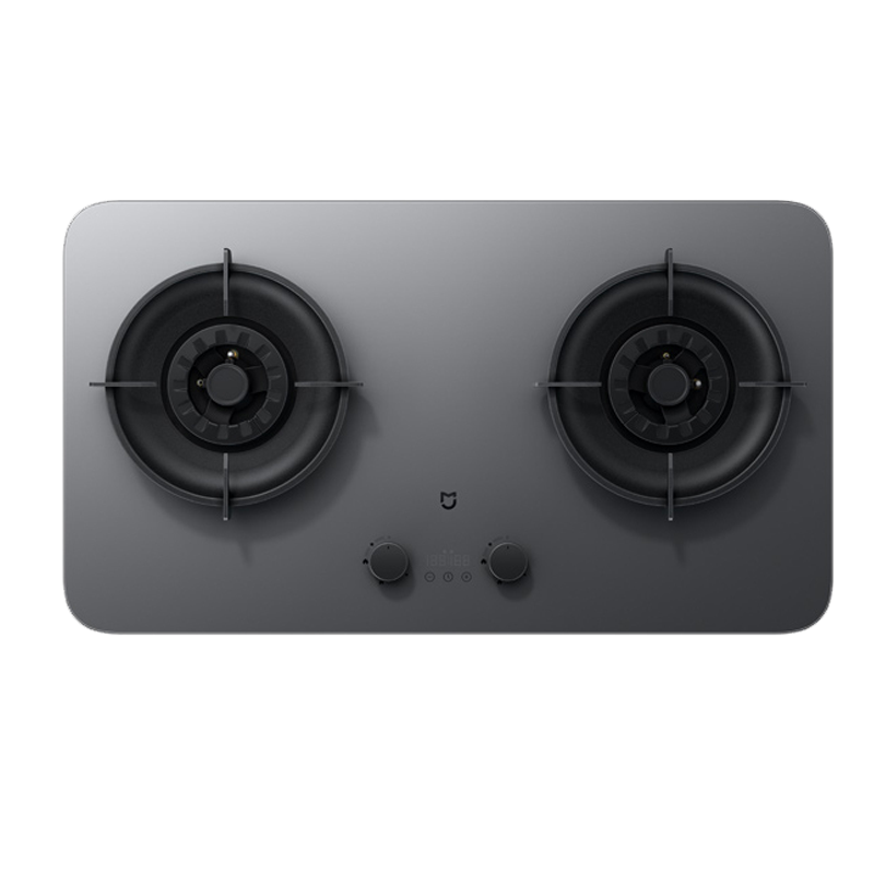 小米(MI)米家智能定时燃气灶P1 AG钢化玻璃面板 可调节底壳 十二道安全防护 家用双灶具5.2KW(天然气)