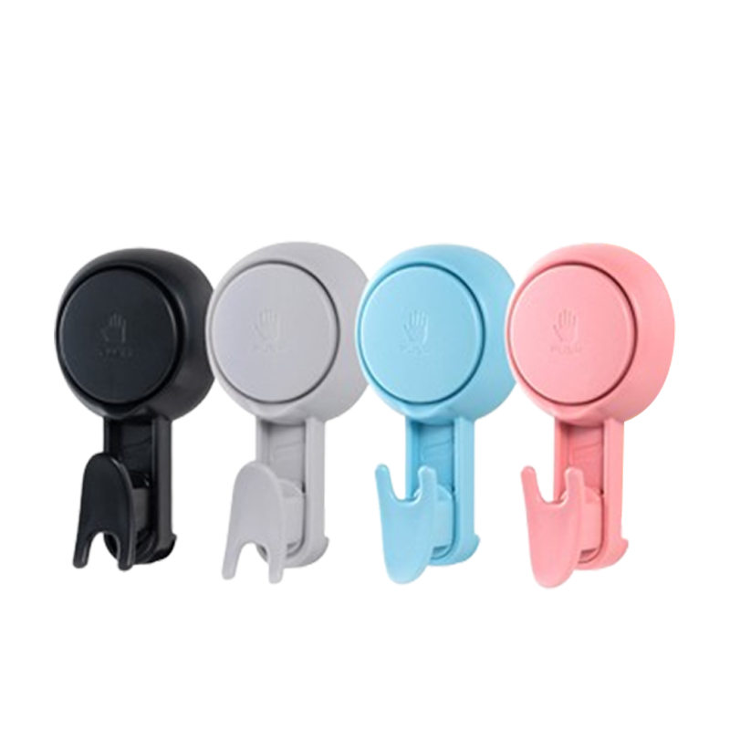 太力挂钩彩色吸盘免打孔贴厨房浴室卫生间无痕强力粘钩AW617