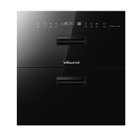 万和(Vanward) ZTD100QE-D3 嵌入式双门消毒柜二星级上下室消毒4重杀菌消毒100L大容量高温消毒