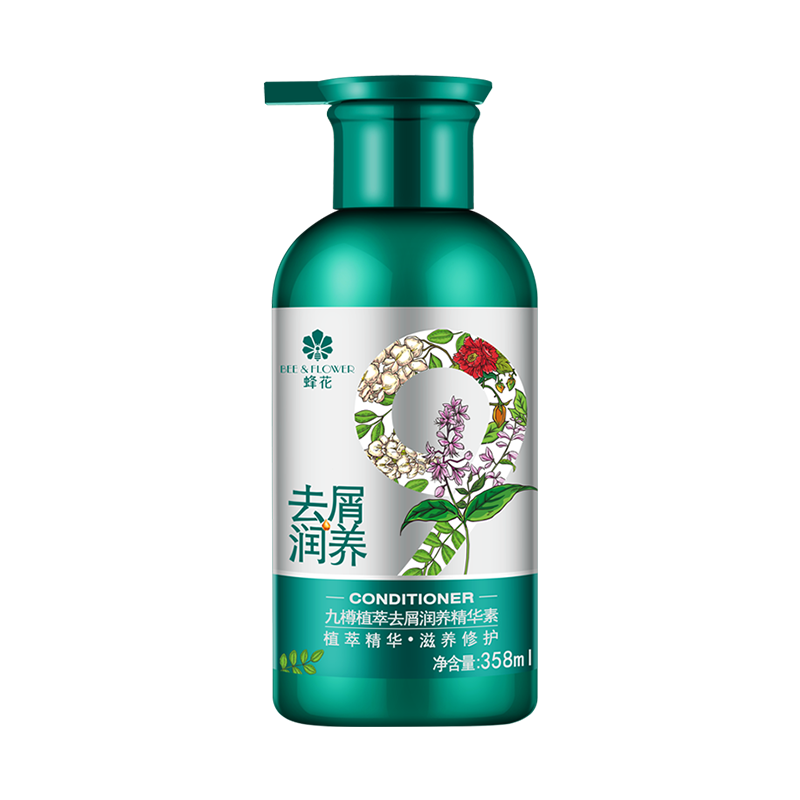 蜂花(BEE & FLOWER)九樽植萃去屑润养精华素358ml