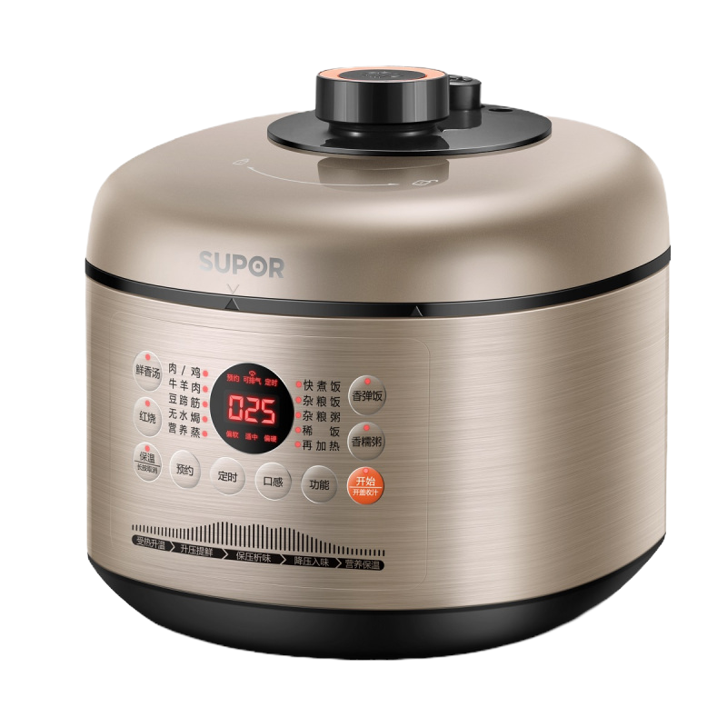 苏泊尔(SUPOR) 电压力锅 SY-60FC02 家用 6L大容量 双胆 底盘加热 保温预约功能电饭锅电饭煲