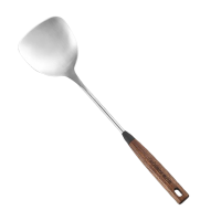 康巴赫铲勺胡桃木柄胡桃木304不锈钢锅铲汤勺KSF-GC01