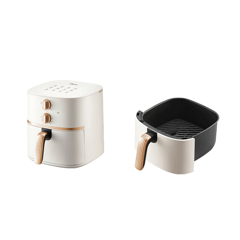美的(Midea)空气炸锅 免翻面 家用大容量 5.3L 炸烤箱一体 控温 不沾易洗 不用翻面 KZE535J5
