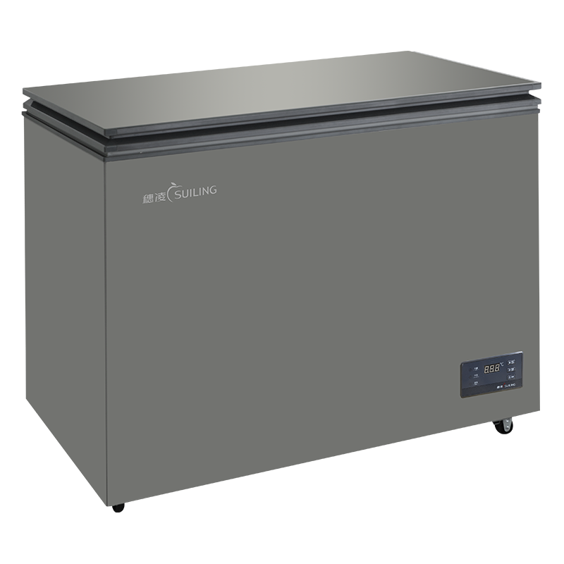 穗凌冰柜商用家用冷柜 小型低温冷冻卧式-雪柜-30°小冰箱顶开门减霜彩晶面板一级能效小冰柜BD-228DV