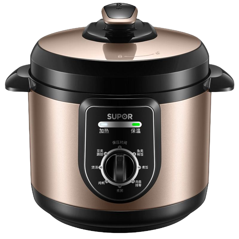 苏泊尔 (SUPOR) 4L安全电压力锅 旋钮控制多功能菜单轻松操作 手动按键排气 SY-40YA9010C