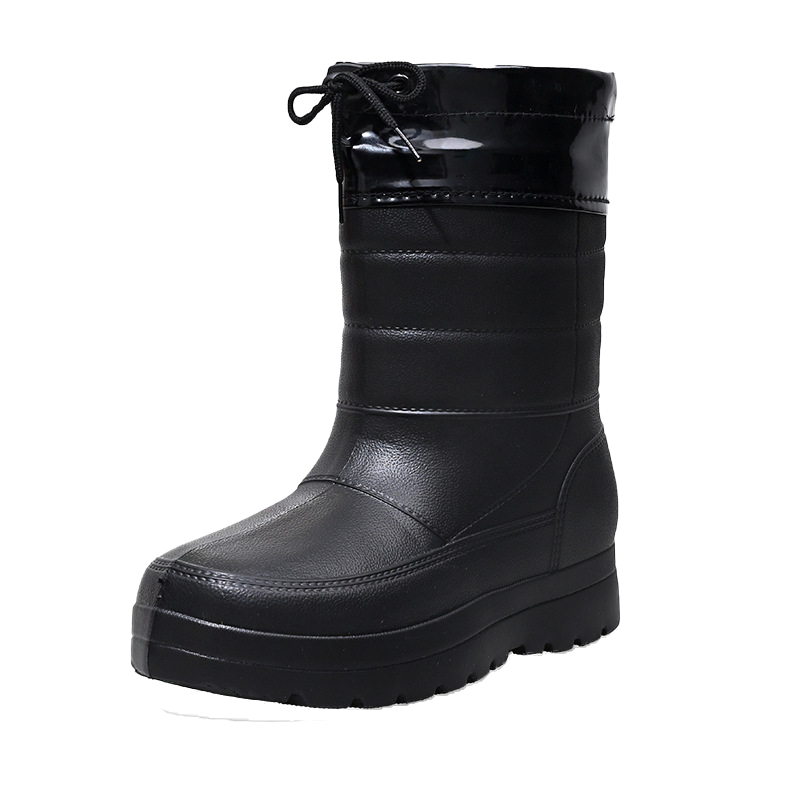 洁艺匠 YXH08 加绒中筒雨鞋 均码 黑色