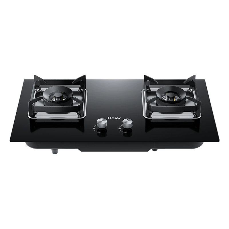 海尔(Haier)燃气灶罐装液化气灶双眼灶瞬燃点火智能熄火保护5.0KW大火力三重增压混燃台嵌两用多重安防 Q2BE5