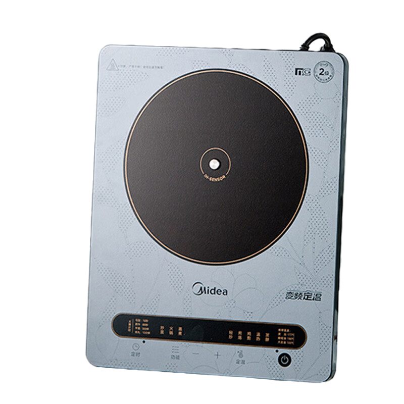 美的(Midea) 电磁炉变频定温2200W少油烟家用电磁灶多功能烧水爆炒线下同款 MC-22MB01
