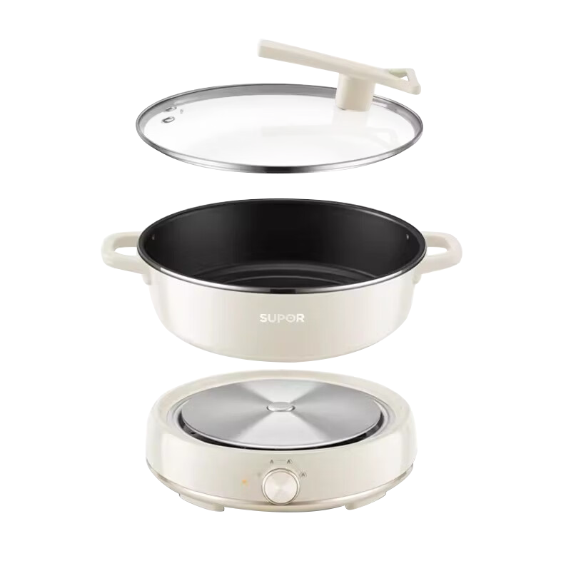 苏泊尔(SUPOR)多功能锅家用电火锅6L大容量电煮锅电炒锅分体式设计3档火力调节火锅专用锅H30YKX56