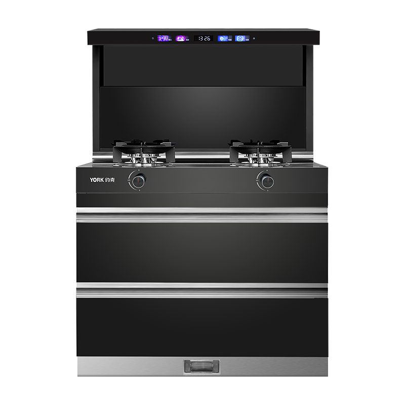 约克(YORK)智能集成灶 YK-J62油烟机燃气灶消毒柜一体套装 天然气/液化气