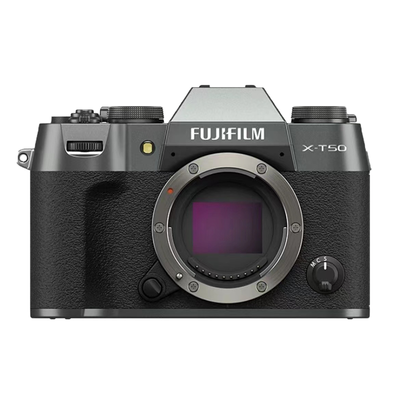 富士 XT50 X-T50 微单相机 Vlog防抖 4K 复古富士照相机 国际版 富士 XT50+XC15 45镜头套机 灰色