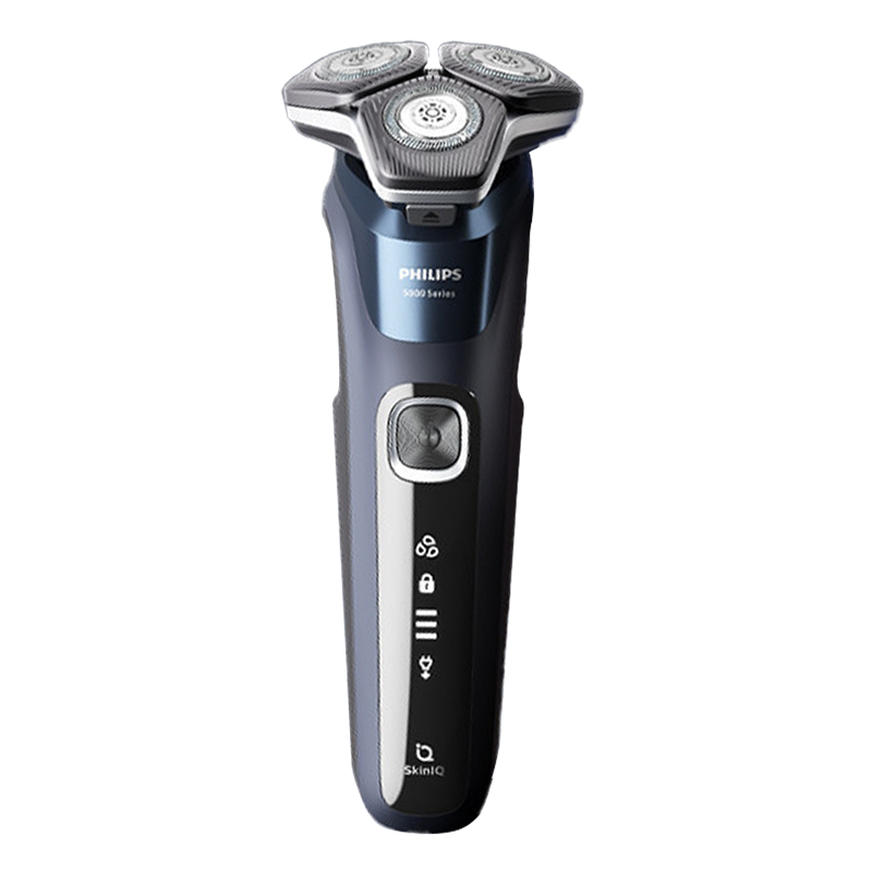 飞利浦(Philips) 电动剃须刀黑蜂巢三刀头干湿两用SkinIQ肌能感应 闪充刮胡刀 S5835/07