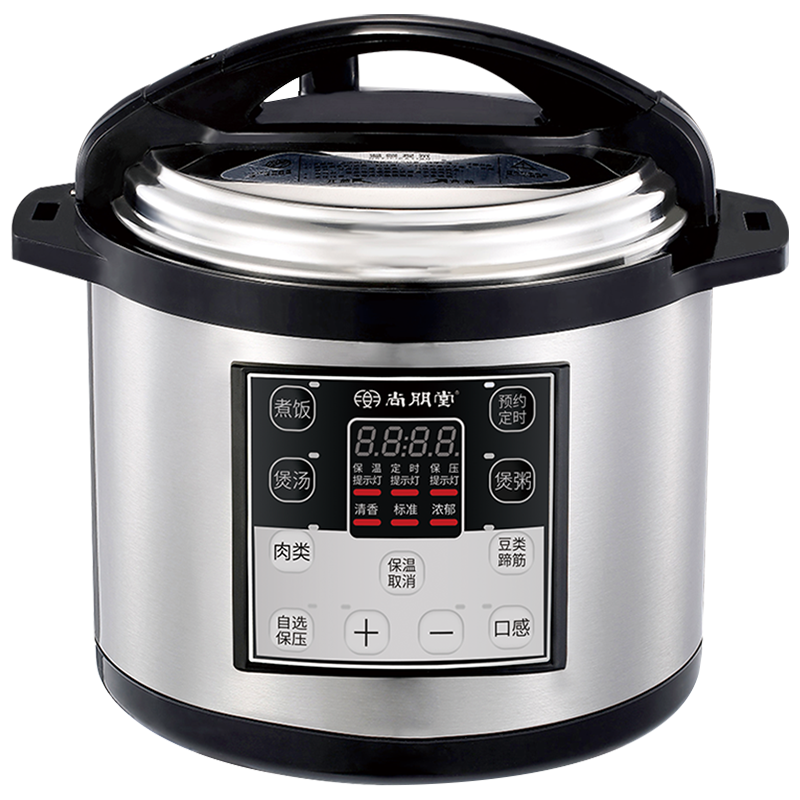 尚朋堂10L大容量电压力锅多功能商用压力锅黑晶不粘内胆可定时多容量可选8/10/12/15/17/26/33/40L