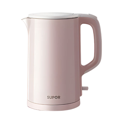 苏泊尔(SUPOR)电水壶热水壶电热水壶 304不锈钢烧水壶 1.5L大容量双层防烫全钢无缝开水壶 SW-15J628
