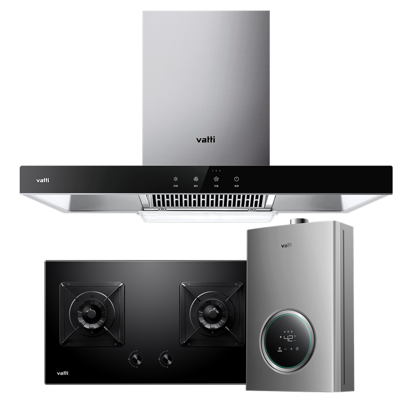 华帝 欧式顶吸 21立方油烟机 4.1kW燃气灶具 12L恒温燃热 烟灶套餐 i11109S+39B+i12103-12