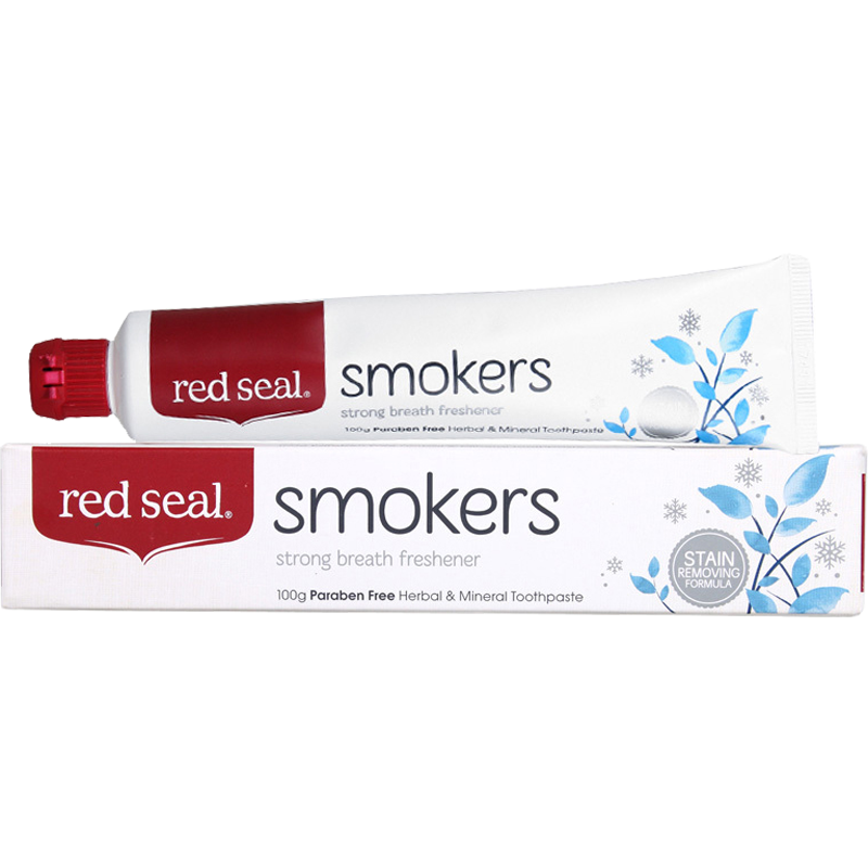 Red Seal 红印 烟民牙膏 100g 去烟渍口腔异味 清新口气 无氟配方 澳洲进口