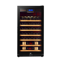 Raching/美晶 RC650S 红酒柜恒温冰箱酒柜实木家用酒柜茶叶冷藏柜 冰吧50-70支装 黑色