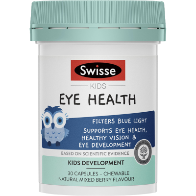 Swisse 儿童越橘蓝莓叶黄素护眼咀嚼片胶囊 30粒 1瓶装 澳洲进口