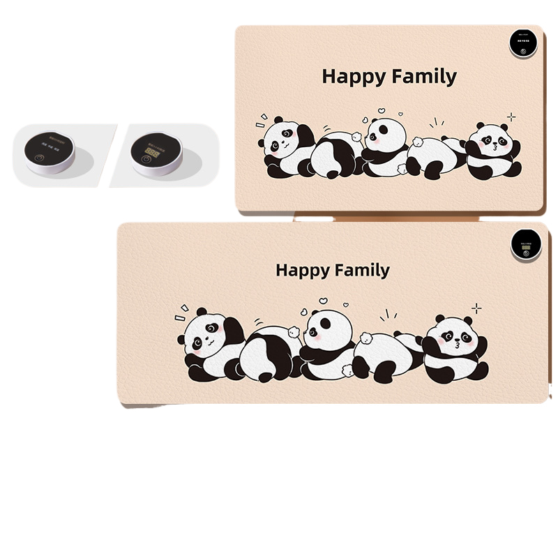 超大加热鼠标垫自动定时发热电脑桌面暖桌垫写字办公室加热板桌布3759W