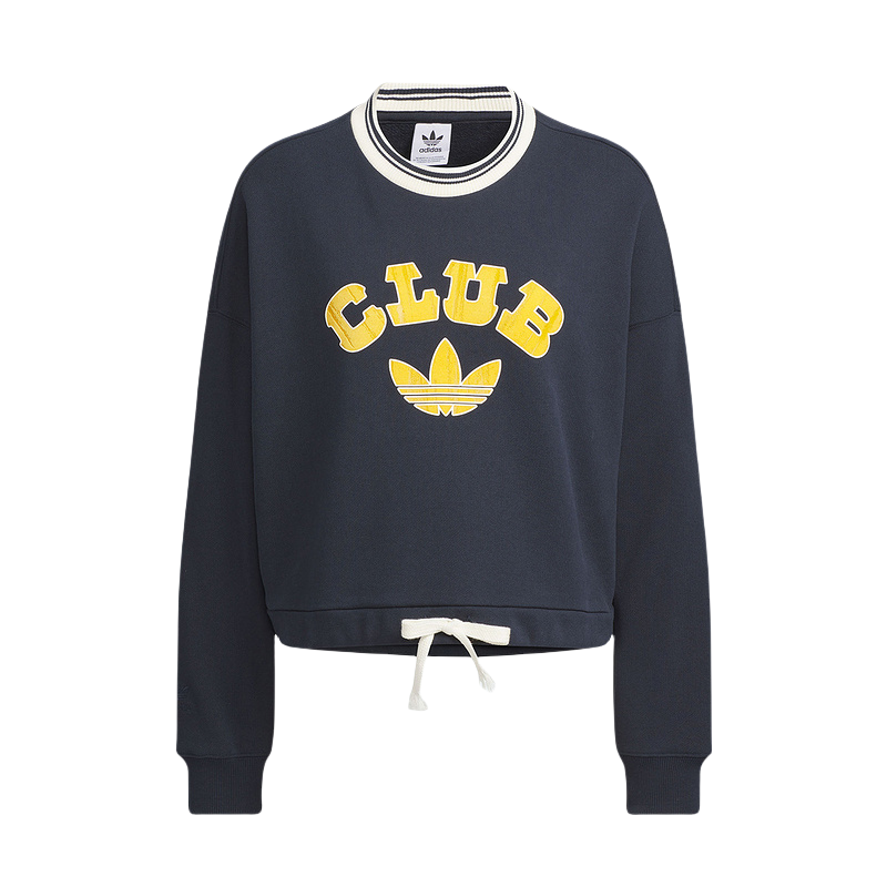 阿迪达斯(adidas) 2024冬女三叶草圆领潮流时尚百搭运动休闲卫衣JD6374