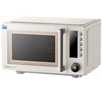 美的(Midea) 变频微波炉 家用微烤炸一体机 微波炉烤箱空气炸 微波杀菌PC23F5W 不锈钢内胆 23L