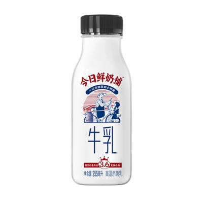 新希望今日鲜奶铺255ml*8瓶学生营养早餐奶高品质低温鲜牛奶