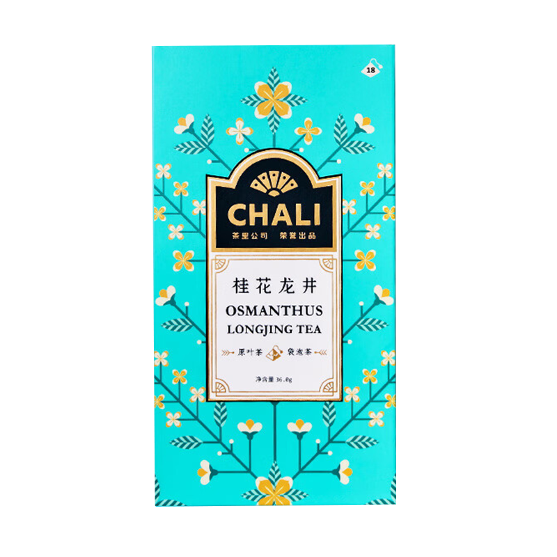 茶里桂花龙井盒装36g春季桂花茶花茶2g*18包