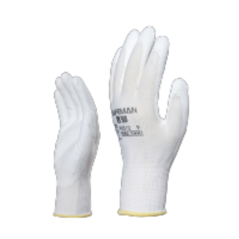 君御 PU510尼龙PU涂层手套白色-8