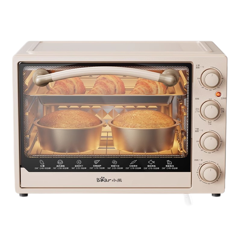 小熊烤箱家用烘培全自动40升大容量蛋糕面包多功能大容量小型电烤箱