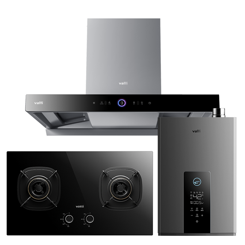 华帝(vatti)欧式跨界i11183三腔变频抽油烟机燃气灶具热水器家用厨房三件套S12+301+253-16(天然气)